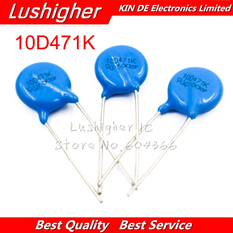 10 шт. 10D471K 470 в Varistor Piezoresistor 10D471