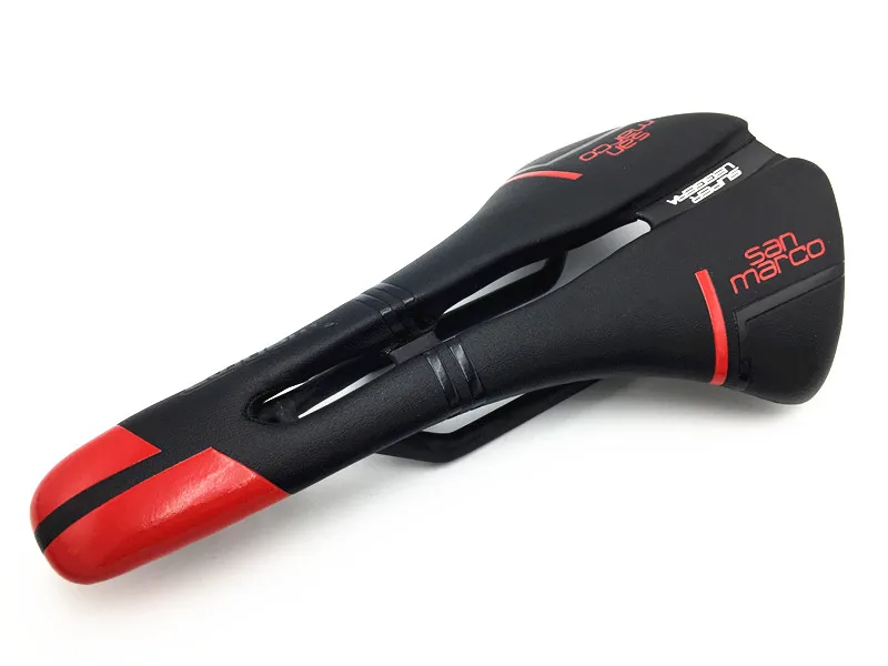 Red 6 цветов KEDDIE 130+/-5 г шоссейное седло из углеродного волокна+ кожаные седла для велосипеда sillin bici Rail лук Подушка - Цвет: Red