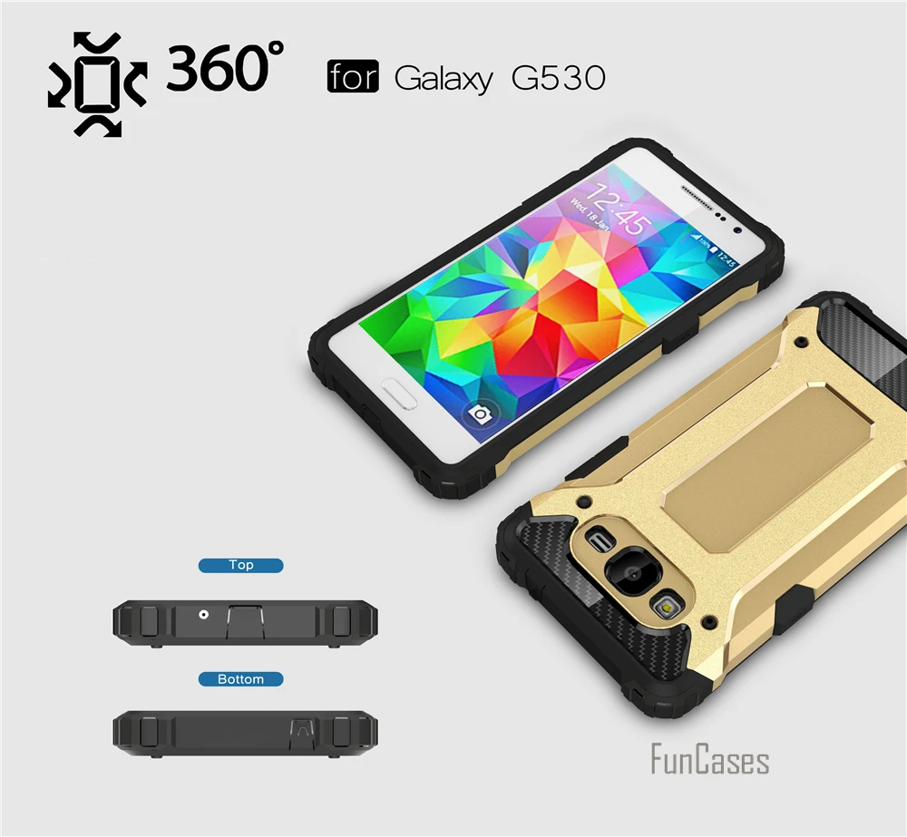 Чехол для samsung Galaxy G530 Grand Prime защитный чехол из ТПУ и поликарбоната задней панели