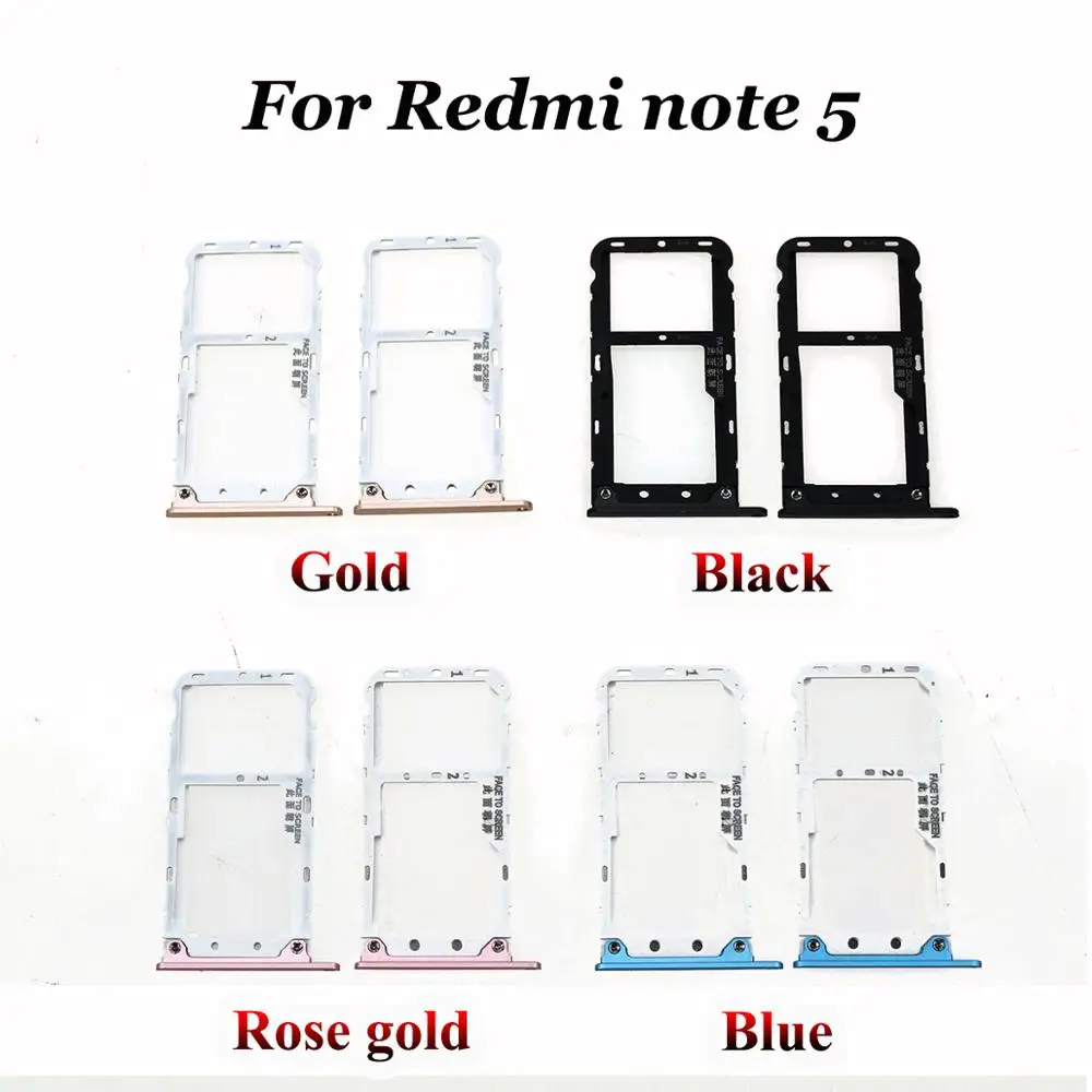 Юйси для Xiaomi Redmi 5 sim-карта лоток SIM держатель для карт адаптер для Xiaomi Redmi note 5 note5 слот для sim-карт Miscro SD TF лоток для карт