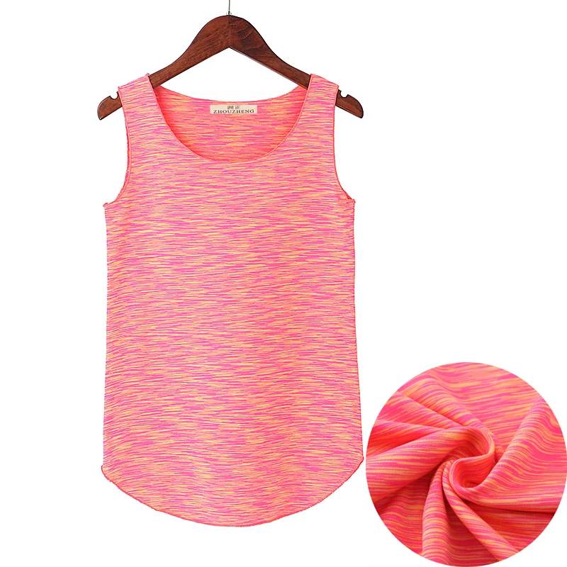 Женский эластичный Топ на бретельках Быстросохнущий дышащий без рукавов