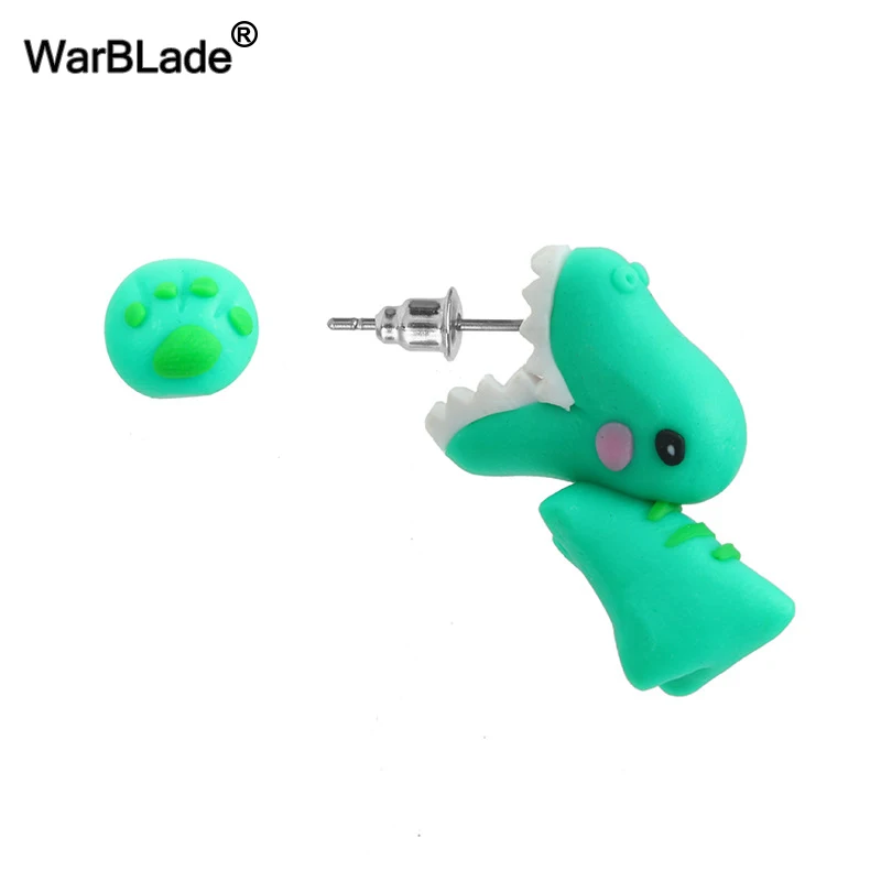 Модные 3D серьги WarBLade в виде животных модные полимерные ручной работы панды