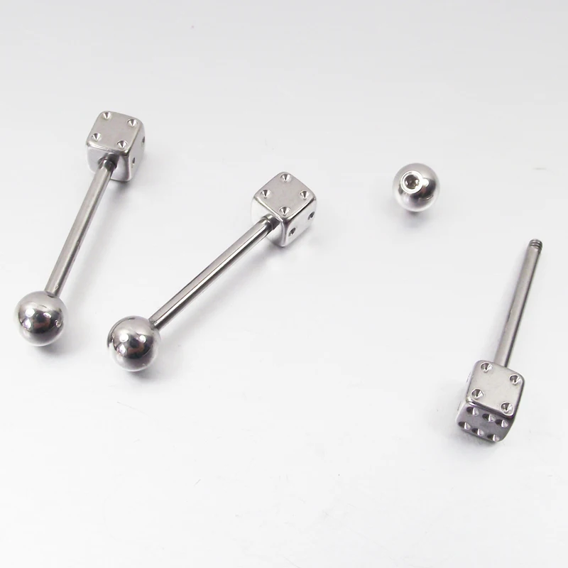 Кольцо для пирсинга тела из нержавеющей стали 1 шт.|barbell ring|stainless steel dicebody piercing |