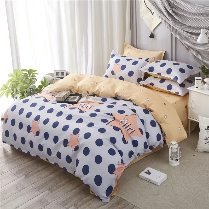 SlowDream Double Size Use 2019 Bedding Set Nordic Style Bed Linens Flat Sheet Pillowcase Twin Queen Textiles Mans Cover | Дом и сад