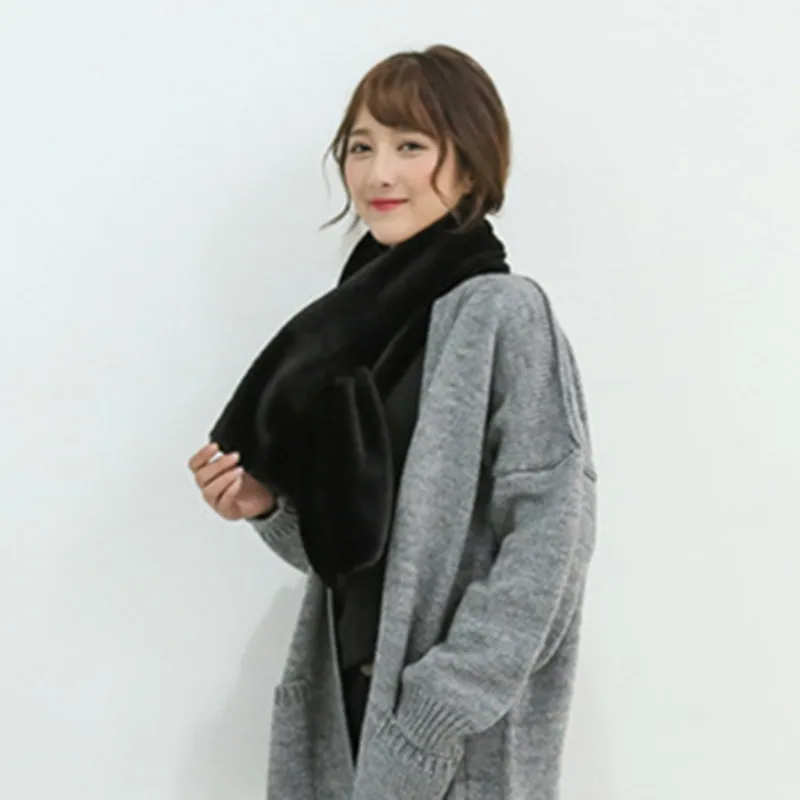 2018 шарф из искусственного меха женский роскошный брендовый зимний для женщин