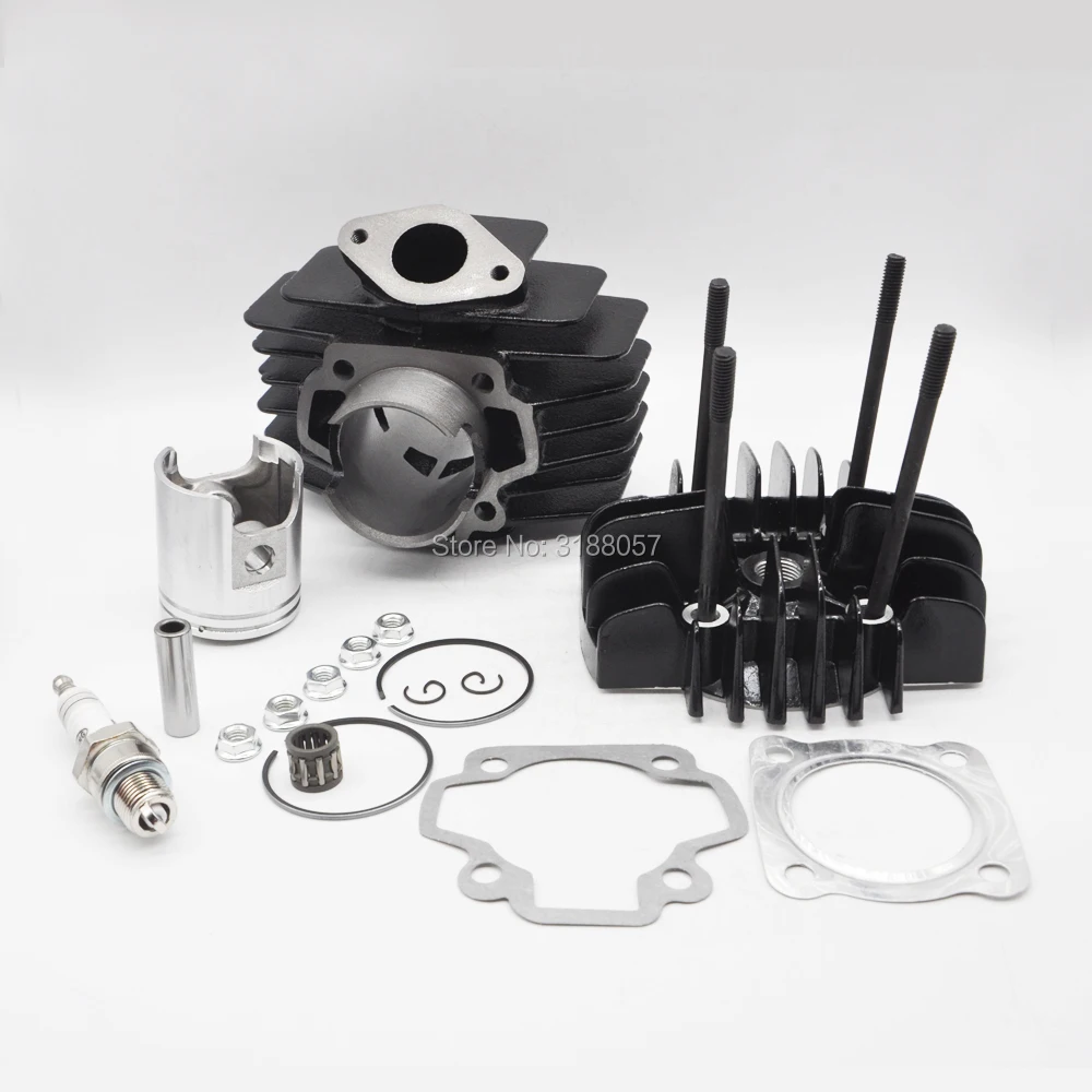 Головка цилиндра поршневое кольцо прокладка Свеча зажигания комплект для Yamaha Pw50