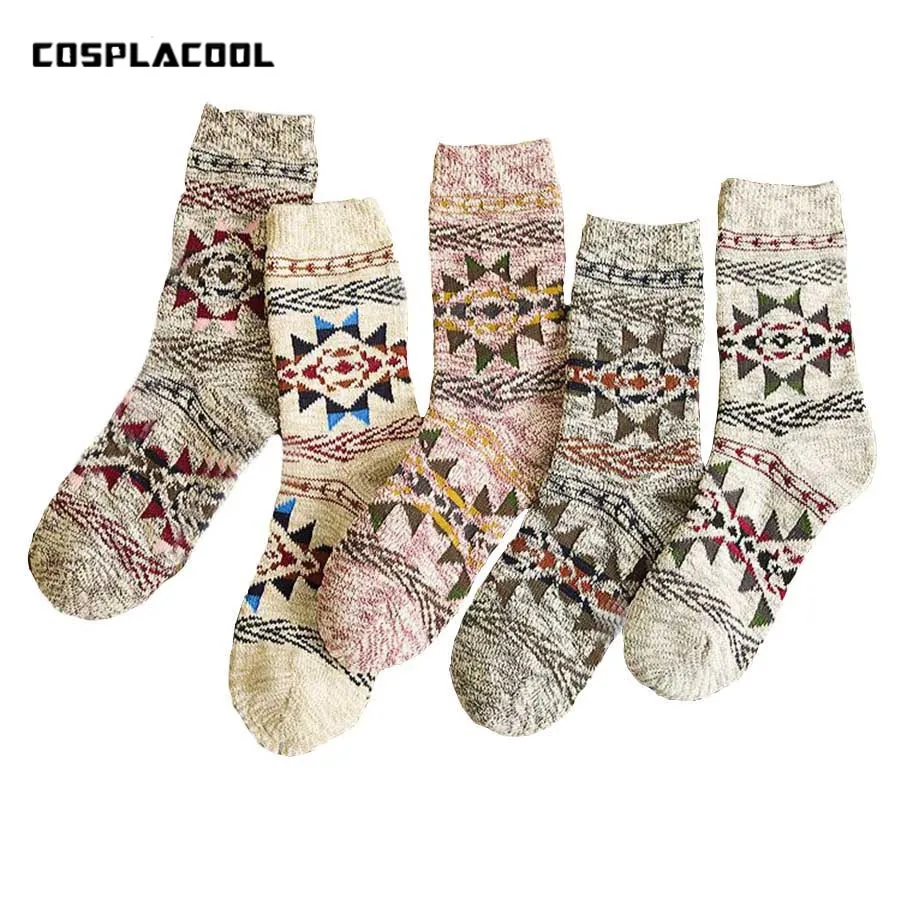 [COSPLACOOL] теплые толстые носки для пар женские в стиле хараджуку meias chaussette sokken| |