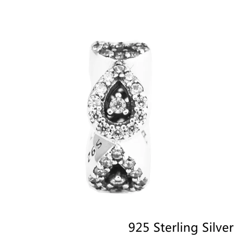 925 Sterling Silver Cascading Glamour Spacer Charm Beads for Jewelry Making Fit Bracelets Diy Fashion | Украшения и аксессуары