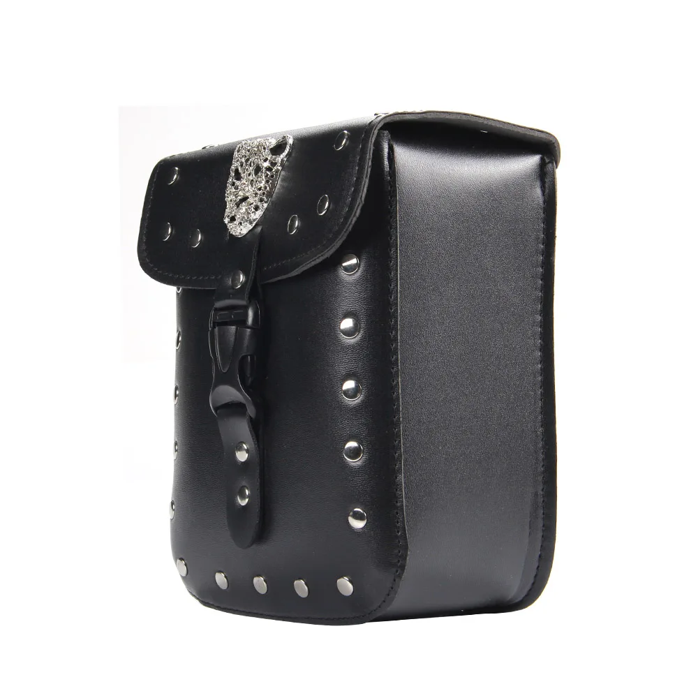 

Cycling Motorcycle Bag PU Leather Motorcycle Luggage Bags Saddle Bag Sissy Bar Box Storage Retro Pouch Motorcycle Tail Box Bag