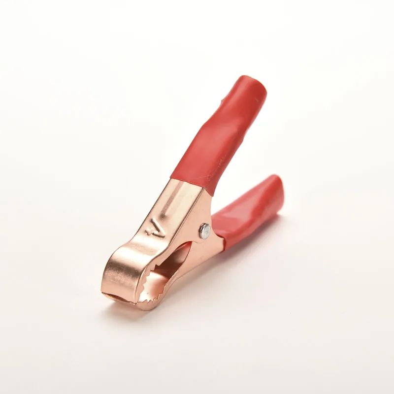 2 шт. красный + черный зажим автомобиля с формой крокодила батареи зажимы крокодил