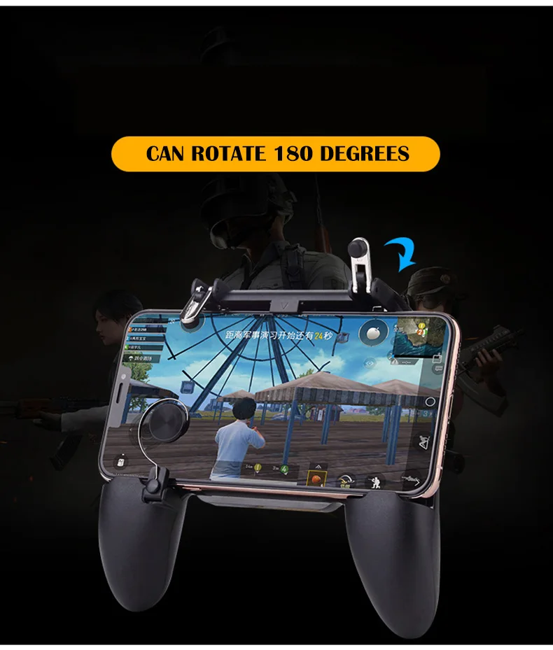 PUGB мобильный игровой контроллер, триггер, бесплатный огонь, PUBG, мобильный джойстик, геймпад, металлический L1 R1, Кнопка для iPhone, Xiaomi, samsung