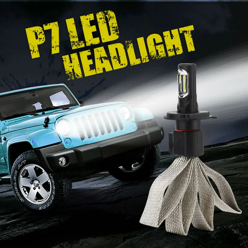 H4 LED Car Hi/Low Beam Headlight 9003 Auto Headlamp HB2 30W Purple copper LUMI Chip 3A 6000K 4800LM 9V-30V 2 Years Warranty | Автомобили и