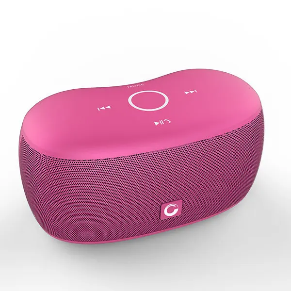 DOSS сенсорный динамик Bluetooth портативный беспроводной динамик стерео с басом и встроенным микрофоном Hands free для телефона ноутбука - Цвет: Red