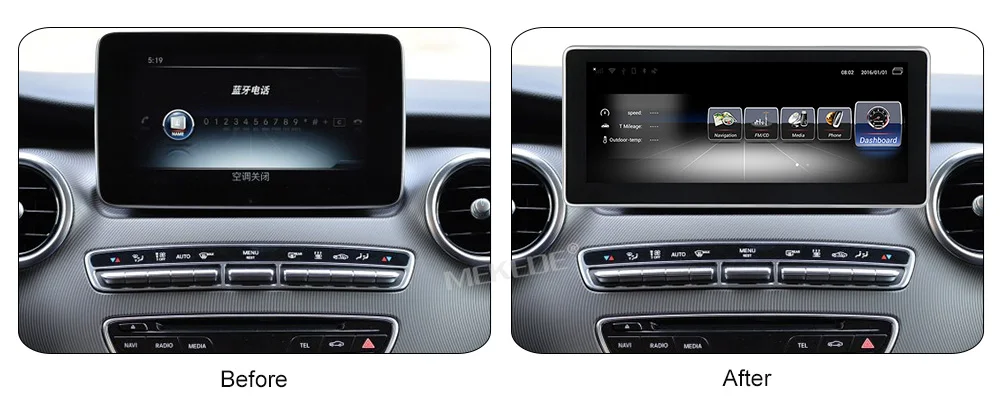 MEKEDE 10,25 дюймов Android 3g ram 32G rom Автомобильный мультимедийный плеер для BENZ V CLASS 639(-) NTG5.0 автомобильный аудио wifi 4G MIC