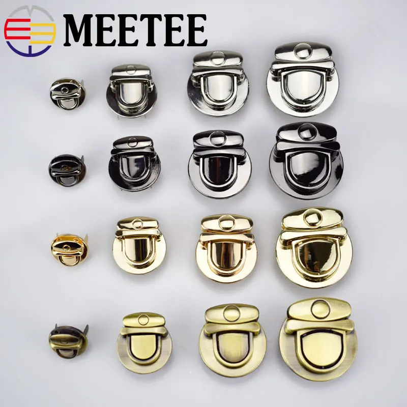 2 шт. Meetee Высокое качество утка замок с язычком сумки пряжкой Аппаратные