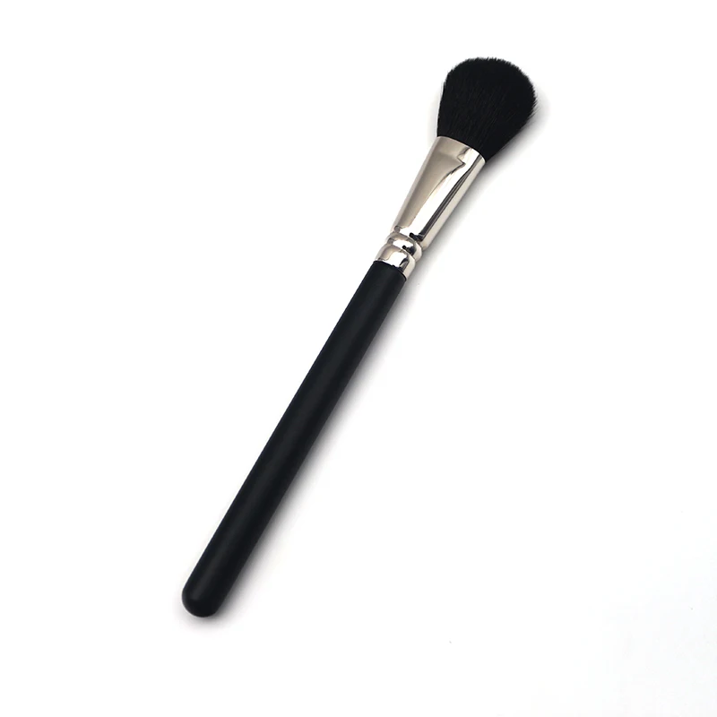 Черные Мягкие кисти для румян на деревянной ручке из синтетического волокна 116