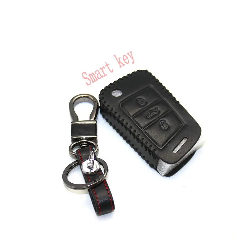 STYO автомобильный кожаный смарт чехол для ключа защитный VW Tiguan 2017 +|smart key case|key case for