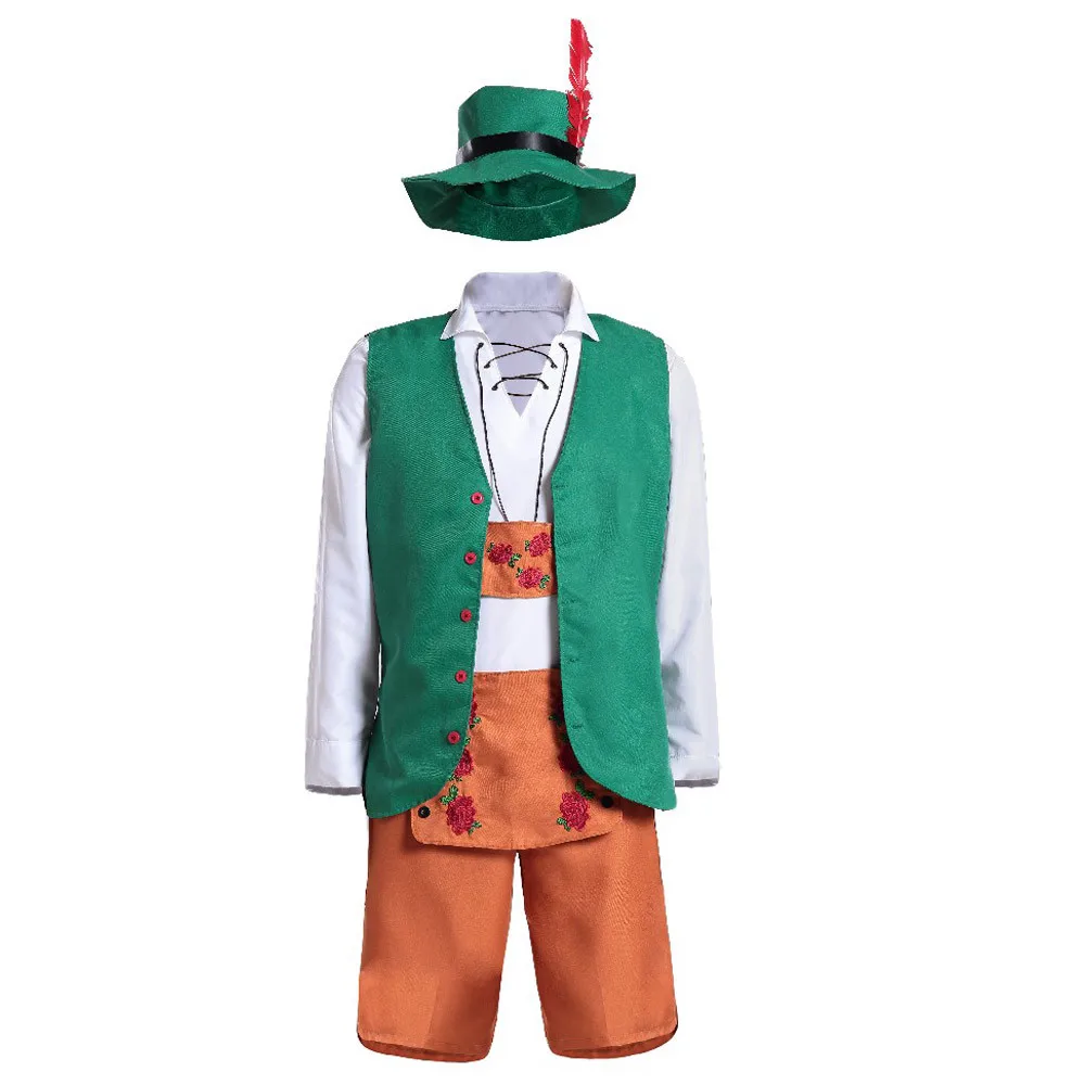 4 шт./компл. высокое качество мужской баварский немецкий пивной костюм Lederhosen