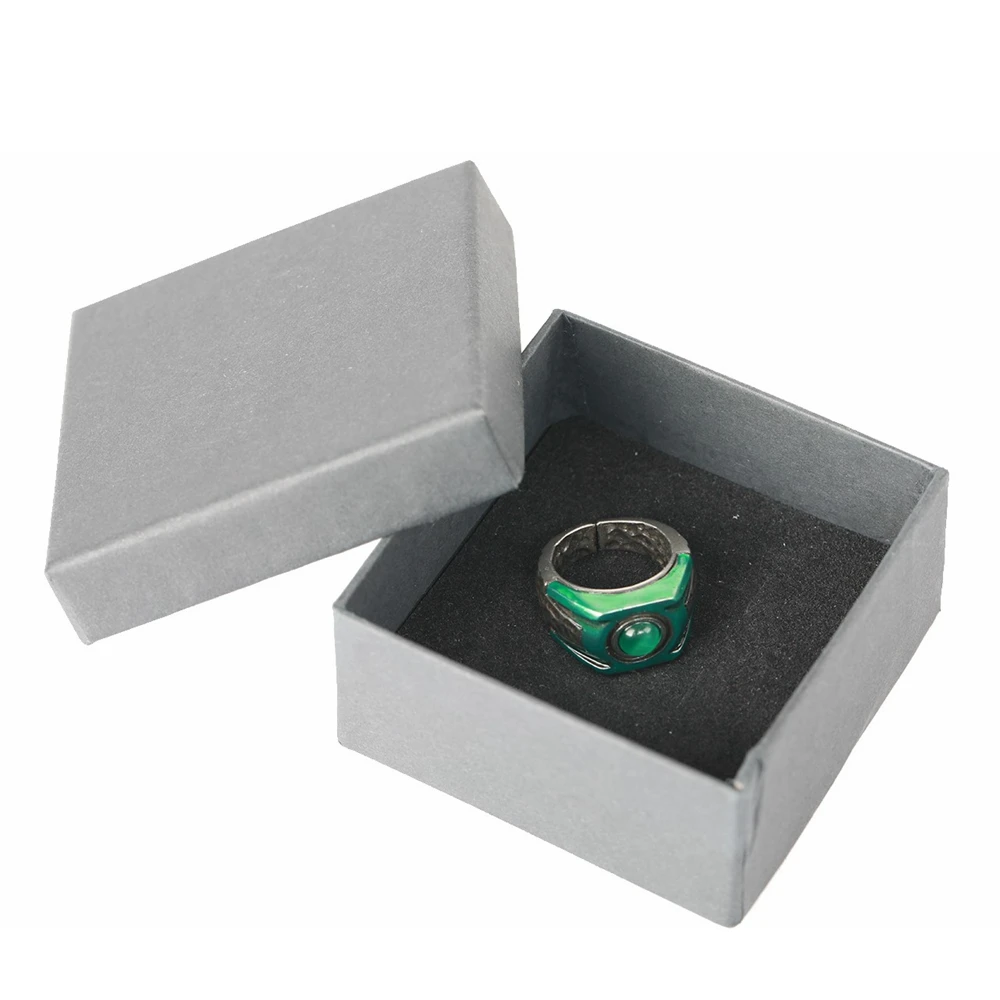 

XCOSER Green Lantern Cosplay Ring Copper Green Jewelry Movie Costume Props Halloween For Adults