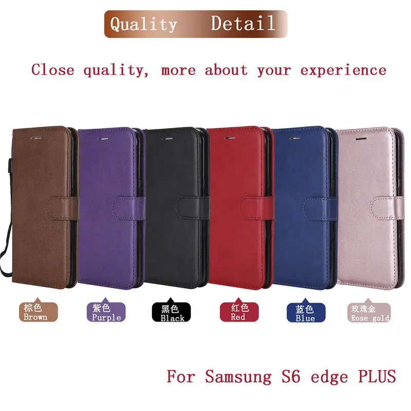 Чехол для Samsung Galaxy S6 Edge Plus из искусственной кожи с откидной крышкой S6edg G928F SM G928FZ