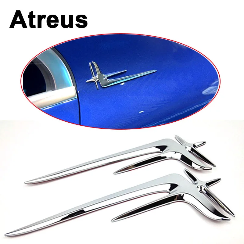 Atreus 2 шт. из нержавеющей стали автомобильный ABS брызговик боковой значок наклейка