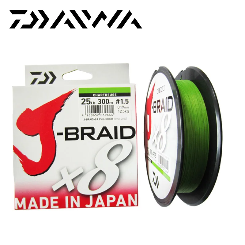 Daiwa J-BRAID 8A 150 м зеленый цвет 8 плетеная леска из мононити 10-60 фунтов Сделано в Японии
