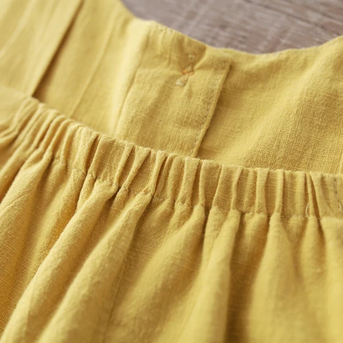 Mori Girl/летнее милое женское платье без рукавов однотонное на бретельках Femininos Vestido