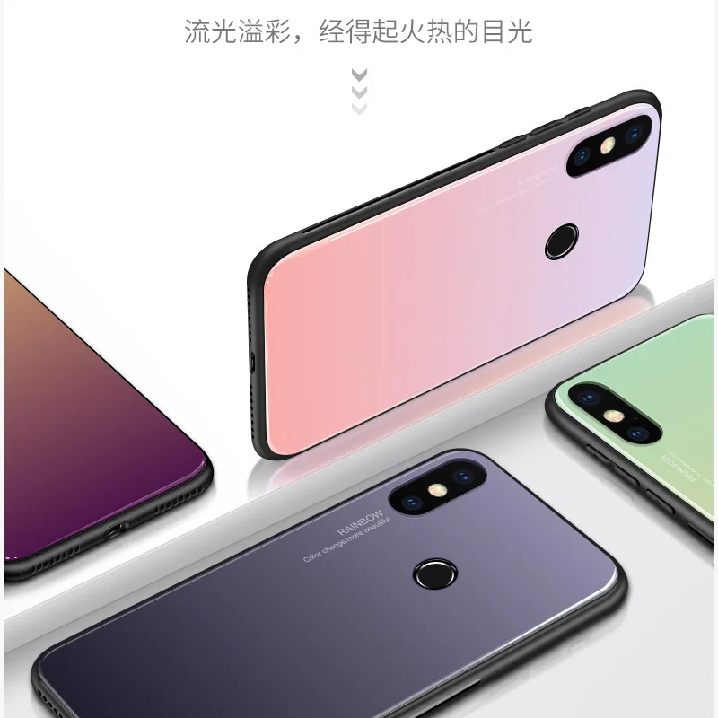 2 шт. закалённое Защитное стекло для Xiaomi Mi 8 Стекло чехол Роскошные Защитная