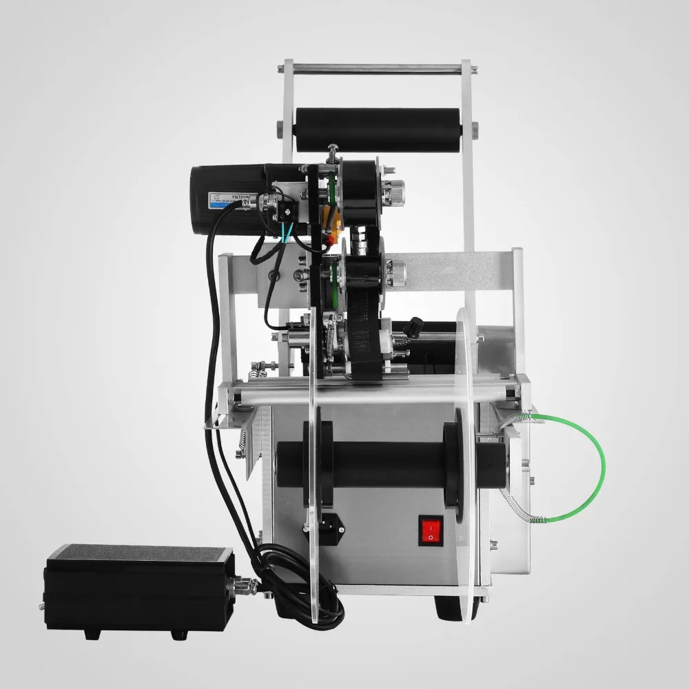 

Semi-automatic Round Bottle Labeling Machine for PET Bottle 220V UK Plug