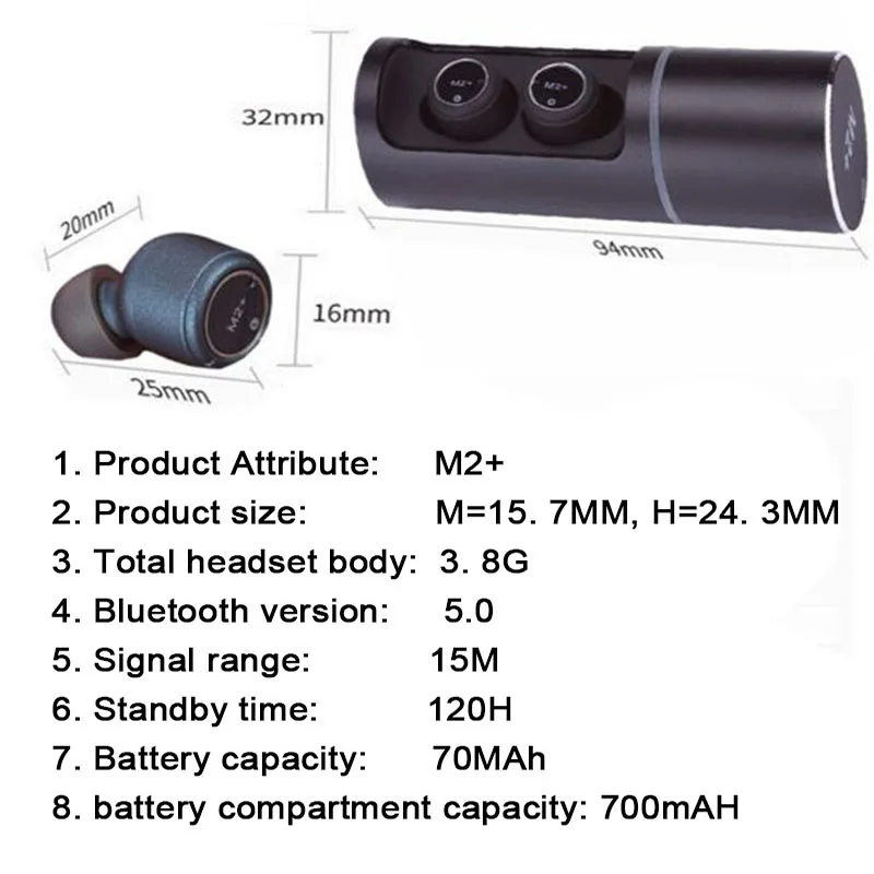 YULUBU M2 + TWS беспроводные наушники V5.0 Bluetooth гарнитура глубокий бас стерео 3D звук