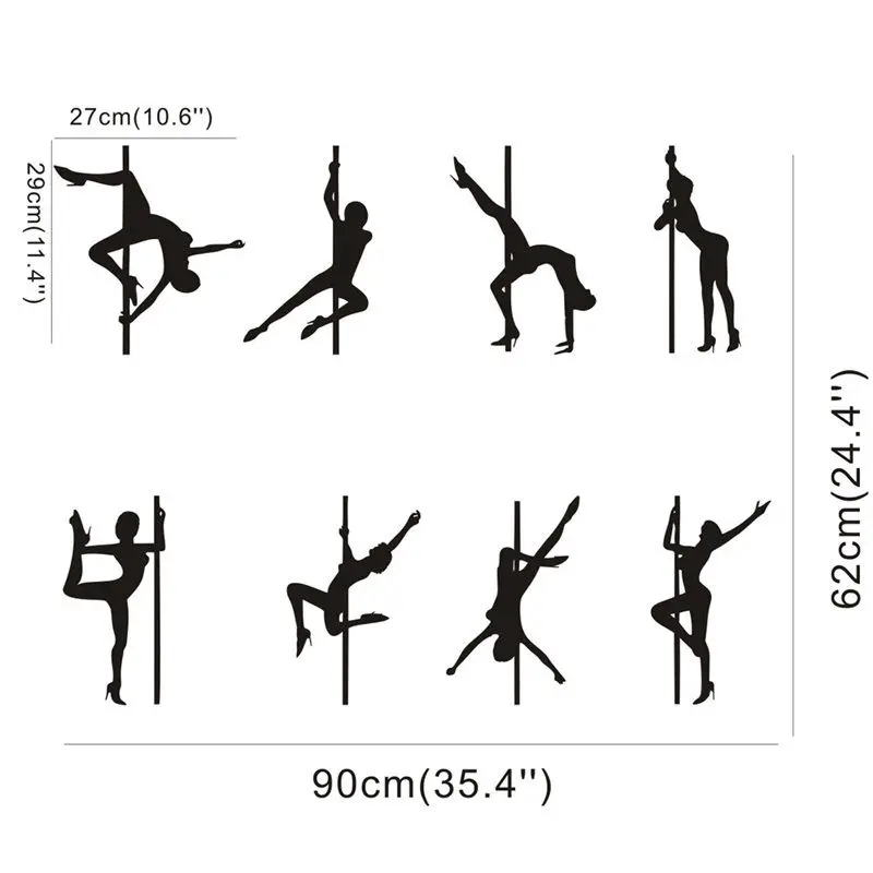 Полюс Танцы Съемные Виниловые Наклейки на стены наклейки украшения дома | Дом и