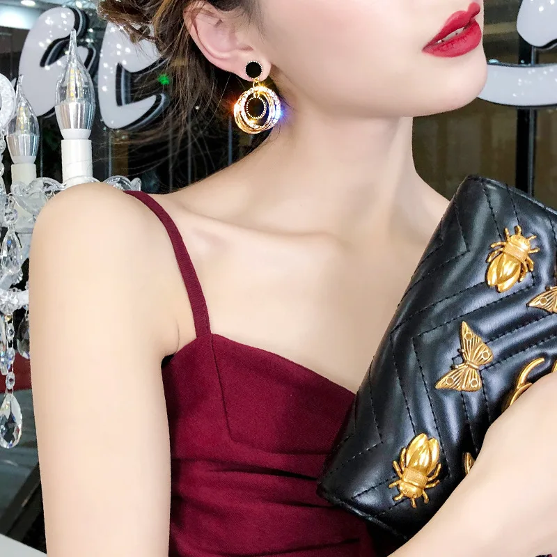 2019 новые модные циркониевые девичьи Серьги Brincos можно носить с Oorbellen Bijoux