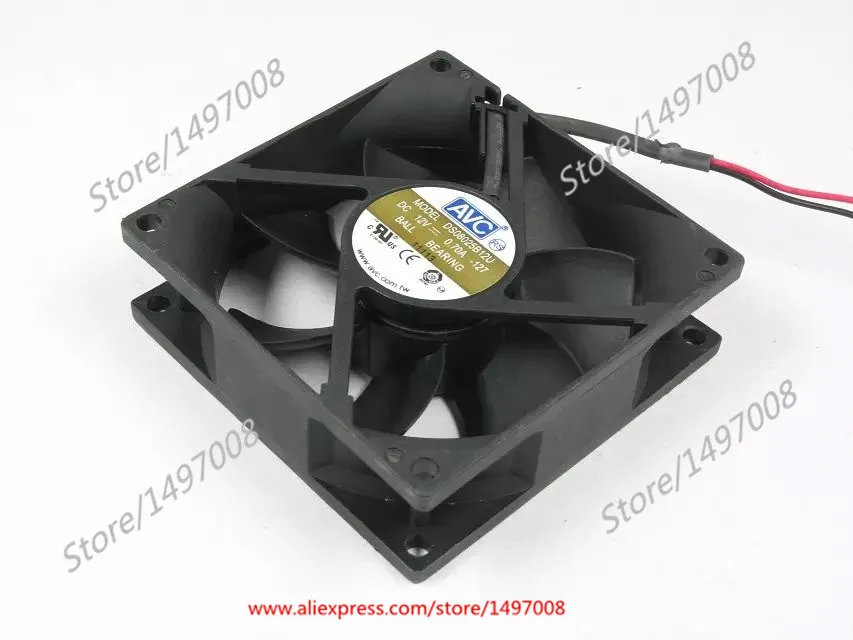 AVC DS08025B12U 127 DC 12V 0.70A 80x80x25 мм вентилятор охлаждения сервера|square fan|server fan80x80x25mm fan |