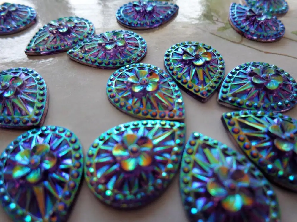 Стразы с красивой поверхностью инкрустированные цветами Пришивные