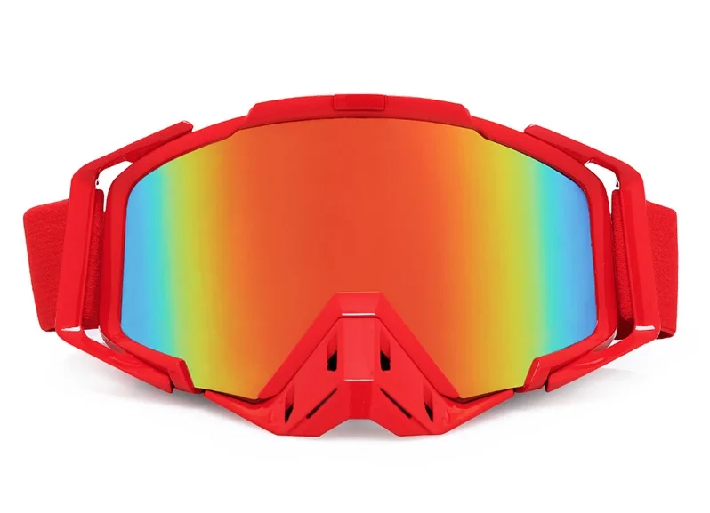 Frame Red EYTOCOR анти-излучение для мужчин и женщин мотоциклетный шлем очки Лыжный Спорт Gafas для мотоцикла грязи велосипед гонки Google - Цвет: Frame Red