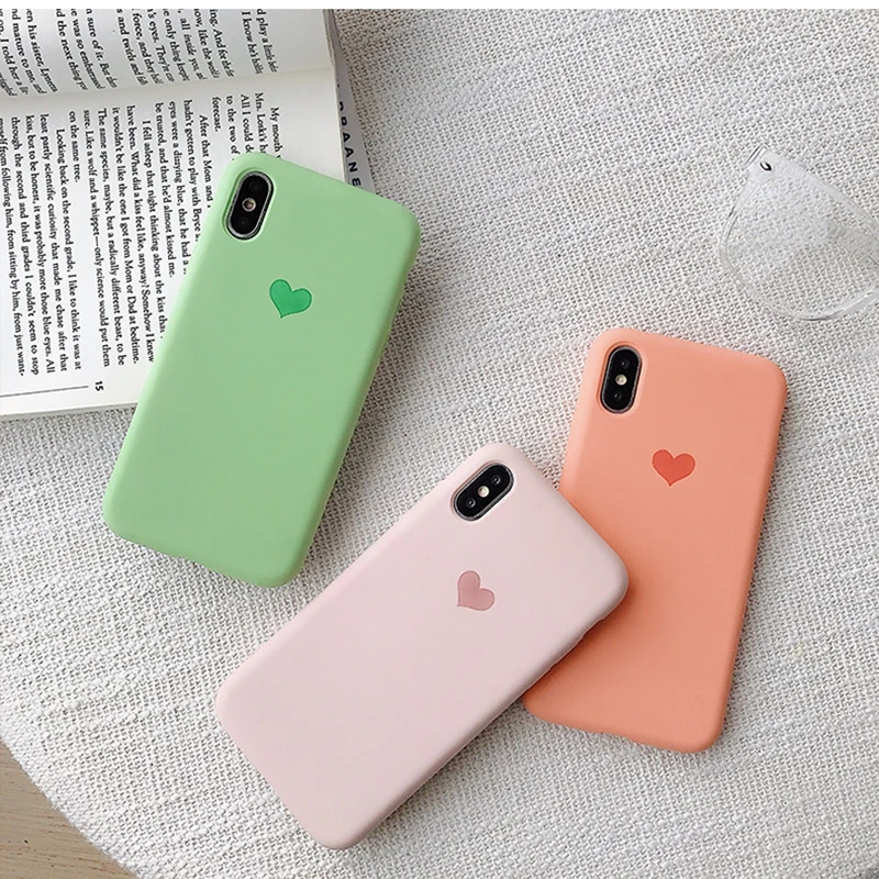 Мягкий чехол с логотипом Love для iphone X 10 XR XS MAX 7 8 6 Plus 6s Модный Оригинальный