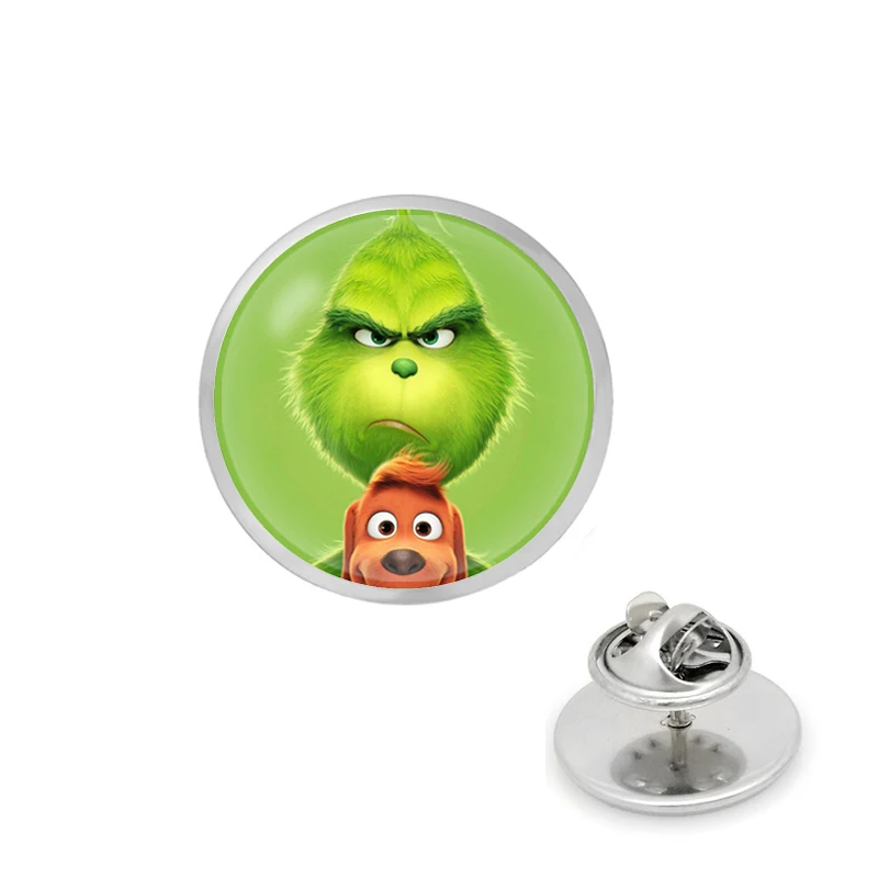 2019 новая брошь Grinch контактный стеклянный шар с животными аниме ювелирные изделия