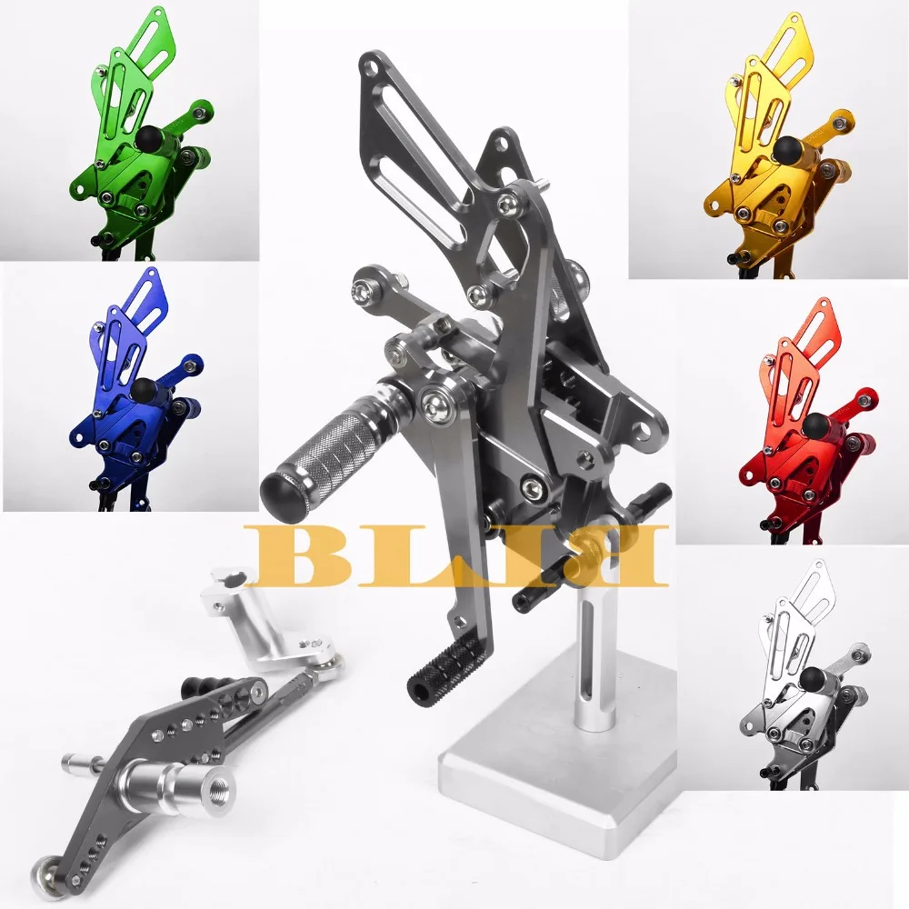 8 видов цветов CNC Rearsets для Honda CBR1000RR CBR 1000RR 2004-2007 задний комплект мотоциклетные