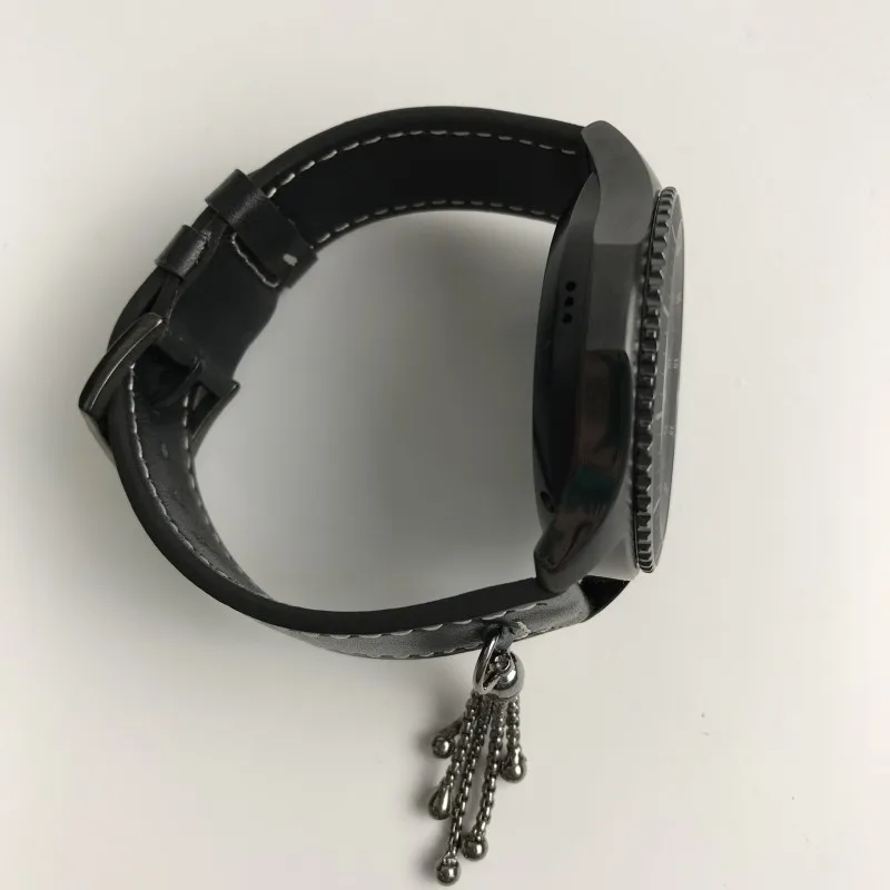 Chicago ремешок из натуральной кожи для samsung gear S3 Frontier/классический ремешок 22 мм с разъемом адаптера