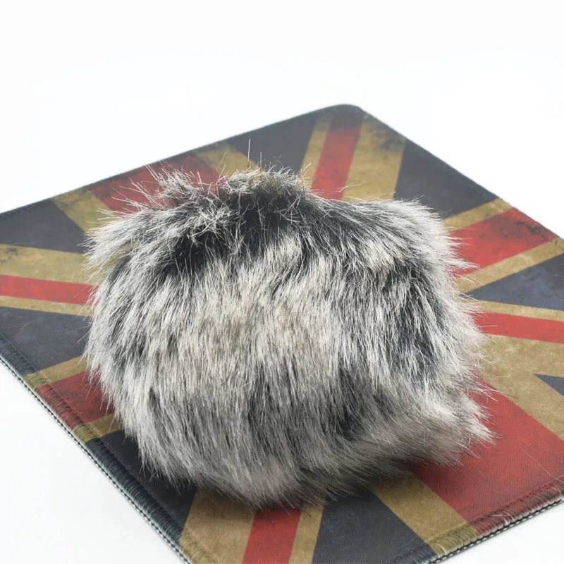 Уличный микрофон с меховым ветровым покрытием меховая Крышка для ветрового