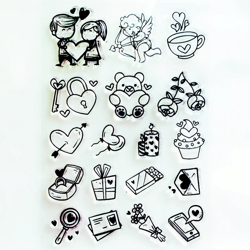 YLCS363 силиконовые прозрачные штампы для скрапбукинга своими руками Фото