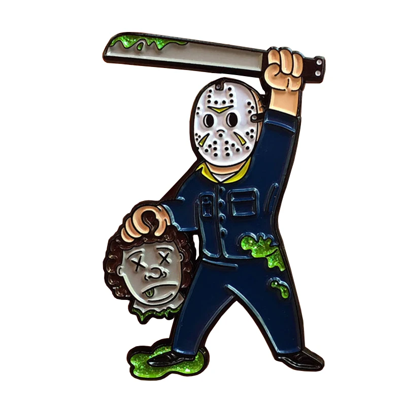 Пятница 13th Jason Voorhees Fallout vaddle Boy Horror vaddle эмалированная булавка