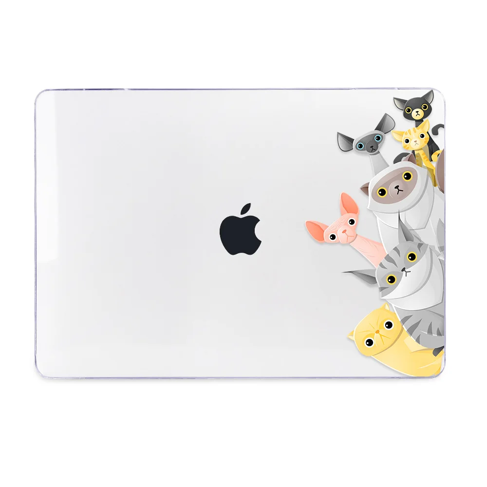 Redlai Симпатичный кот собака чехол для Macbook Air Pro retina 11 12 13 15 16 дюймов с сенсорной панелью Air 13 A1932 A1466 чехол для ноутбука - Цвет: A251