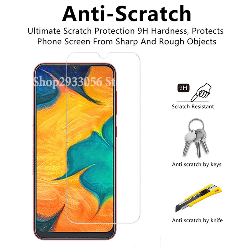 Закаленное стекло 9h для Samsung Galaxy A50 защитная пленка экрана A30 A70 70 30 50|Защитные
