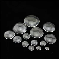 100pcs 14mm round cleartransparent glass cabochonscover cabspendants domed for photoscabochons or artfor base setting tray