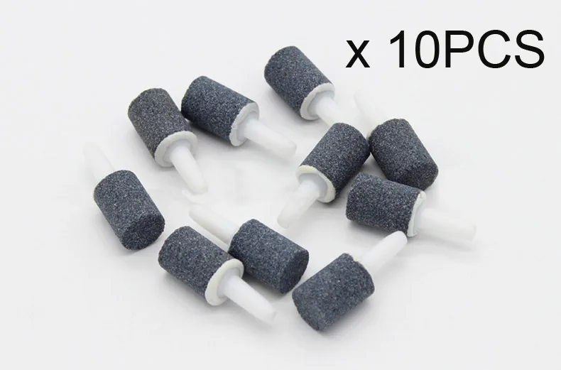 Air stone x 10PCS Воздушный насос, аксессуары из нержавеющей стали, регулятор кислородного переключателя, аквариумный воздушный насос, воздушные компрессоры, Воздушная трубка, присоска - Цвет: Air stone x 10PCS