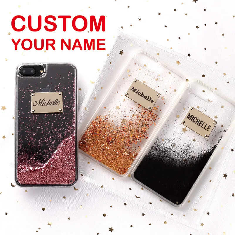 Блестящий розовый Золотой металлический чехол с лазерной гравировкой для iPhone 6 6S