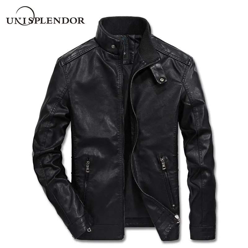 2019 Men's Leather Motorcycle Jacket Spring Autumn Men Coat Man Jackets Cool Streetwear Casual Mens Fur Clothing YN10482 | Мужская