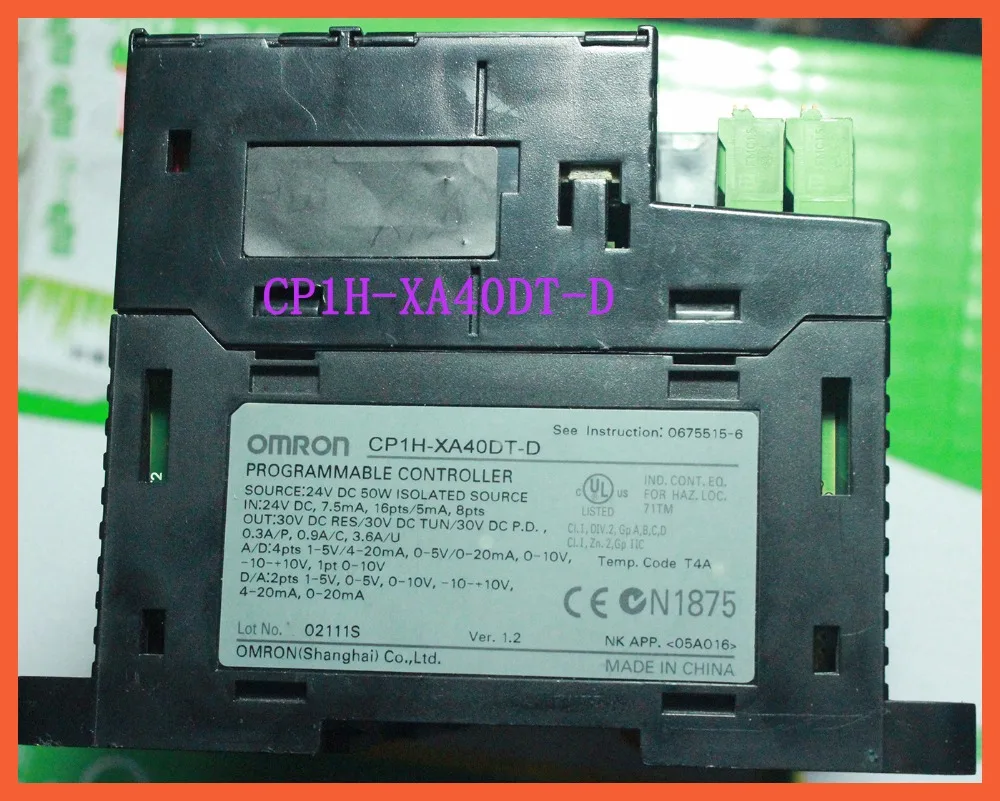 Б/у оригинальный планшетофон CP1H контроллер ПЛК для Omron Sysmac 40 I/O транзистор 220 В