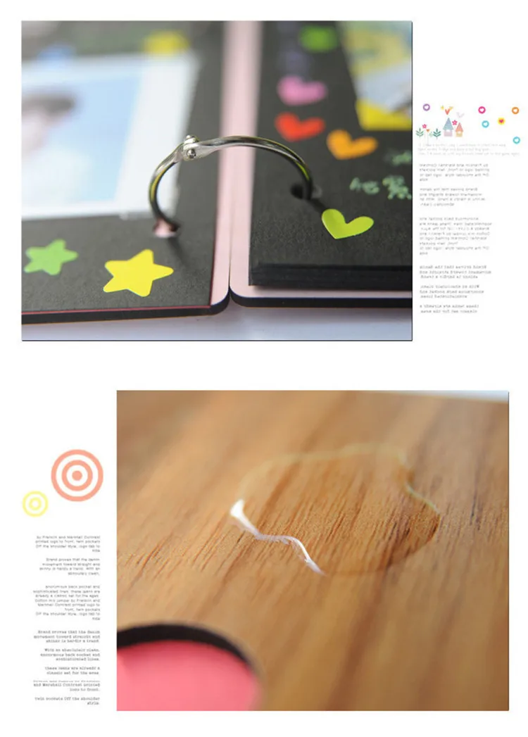 Мода 6 дюймов деревянная Обложка DIY Фотоальбом детский рост альбом на память жизни фото тисненая книга Свадебная коллекция фотографий подарок
